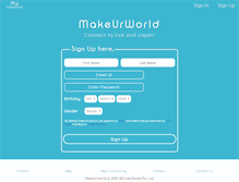 Tablet Screenshot of makeurworld.com